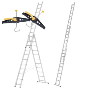 Trojdielny rebrík Alpe 3x11 schodov na prenájom, nastaviteľný až do 7,2 metra