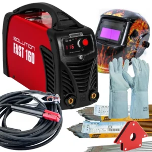 Prenájom invertorovej zváračky SOLUTION FAST 160 MMA 160 A s kuklou, rukavicami a príslušenstvom